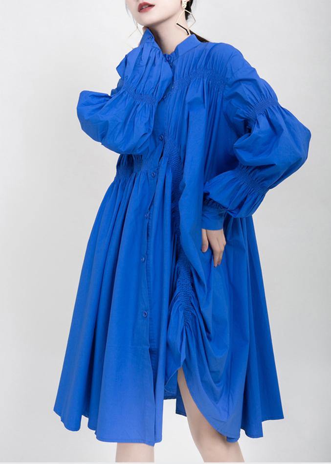 Women Asymmetrical Pleated Big Size Dress Spring